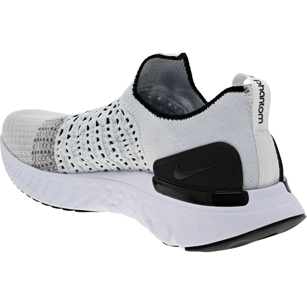 Nike React Phantom Run Flyk Running Shoes - Mens White Back View