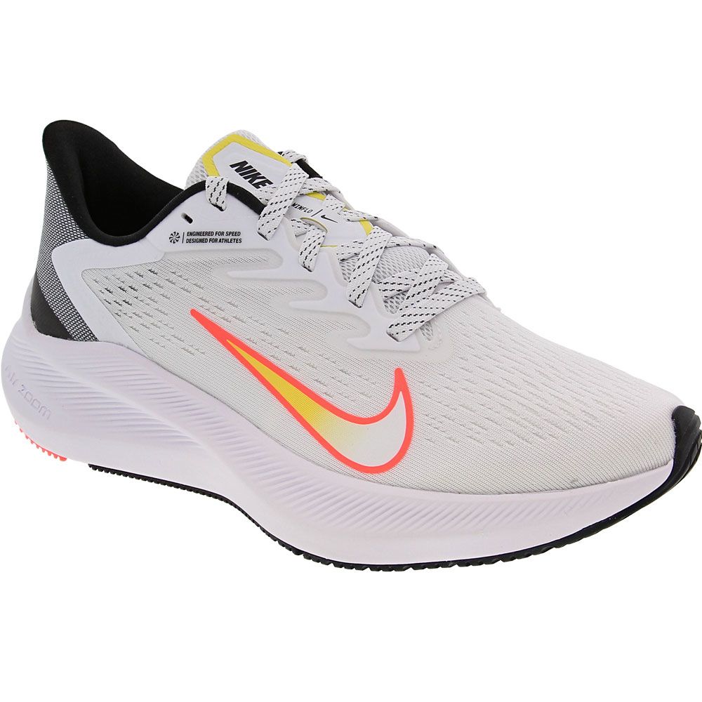 Nike Zoom Winflo 7 Running Shoes - Womens White Mango