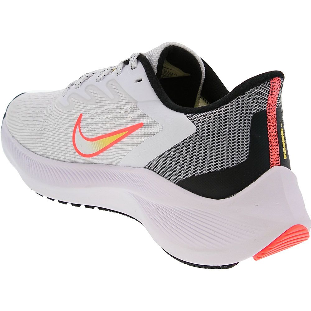 Nike Zoom Winflo 7 Running Shoes - Womens White Mango Back View