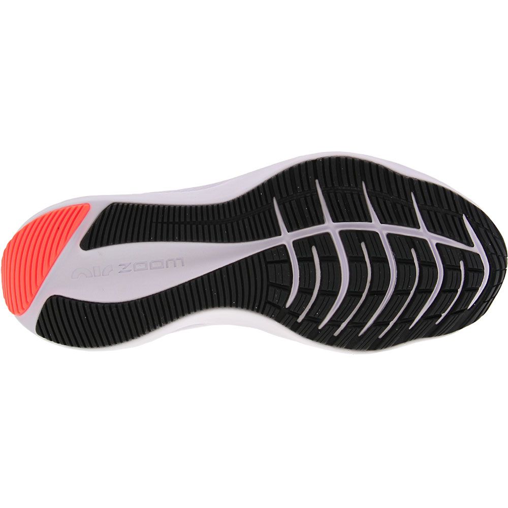 Nike Zoom Winflo 7 Running Shoes - Womens White Mango Sole View