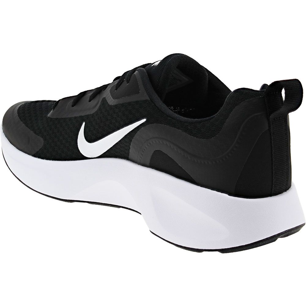 Nike Wear All Day Running Shoes - Womens Black Black White Back View
