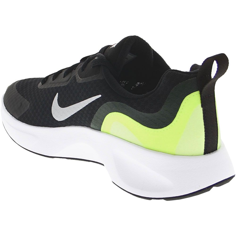 Nike Wear All Day Running Shoes - Womens Black Black Green Back View