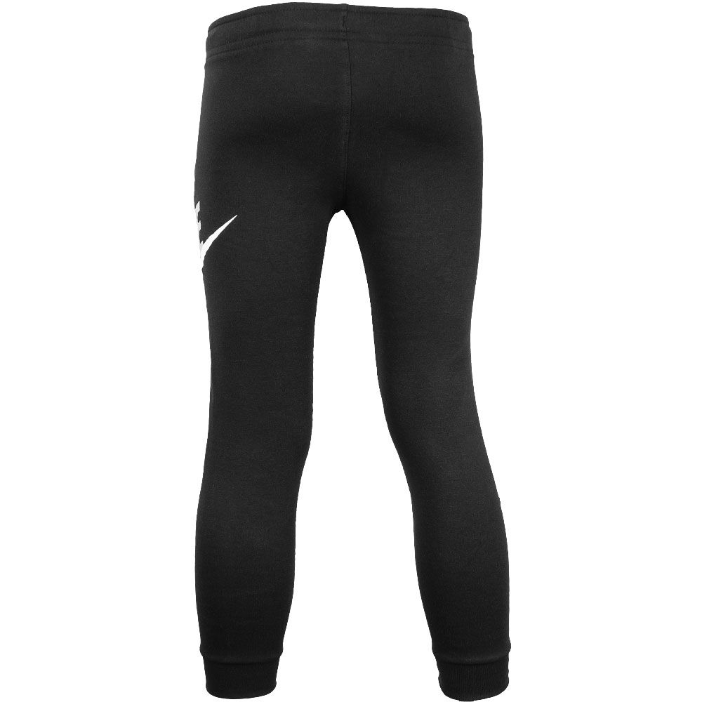 Nike Sportswear Club Fleece Pants - Kids Black White Grey View 2
