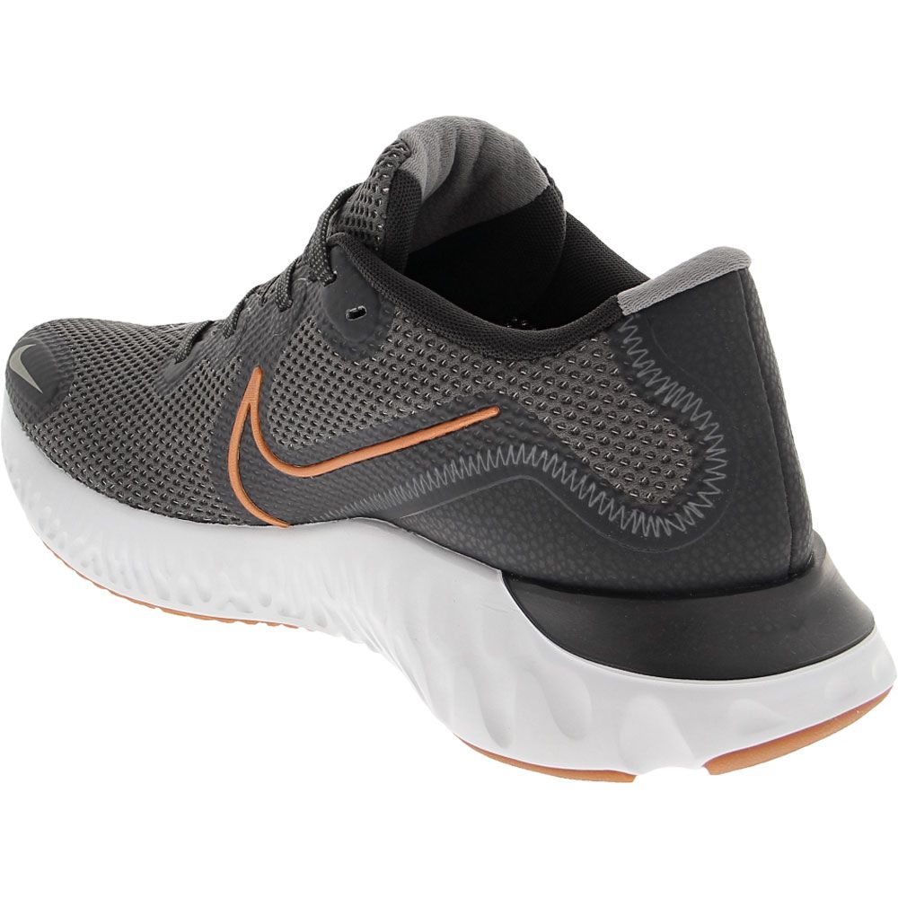 Nike Renew Run Running Shoes - Mens Iron Grey Metallic Copper Back View