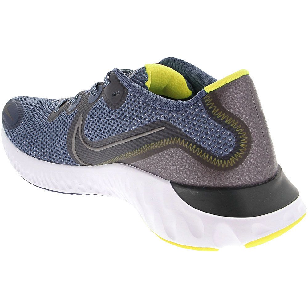 Nike Renew Run Running Shoes - Mens Diffused Blue Metallic Dark Grey Back View
