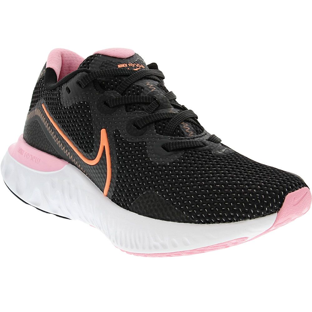 Nike Renew Run Running Shoes - Womens Black Black White