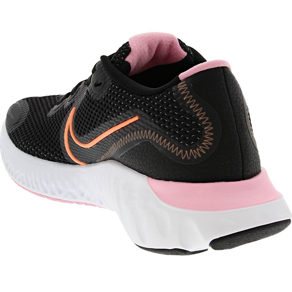 Nike Renew Run Running Shoes - Womens Black Black White Back View