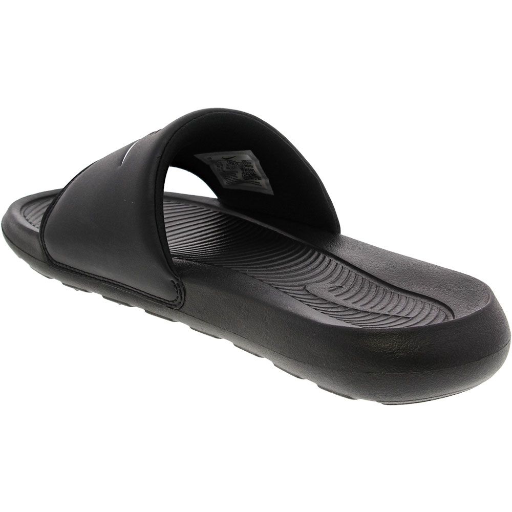 Nike Victori One Water Sandals - Mens Black White Black Back View