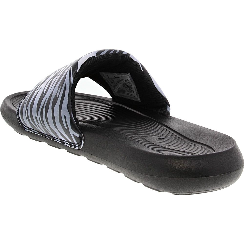 Nike Victori One Water Sandals - Womens Black White White Back View