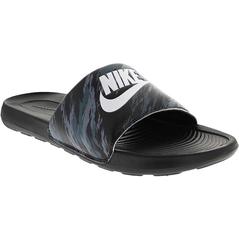 Nike Victori One Camo Water Sandals - Mens Black Tiger Camo