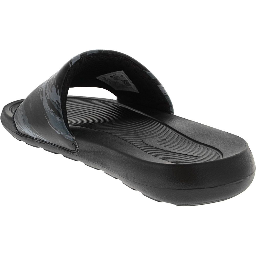 Nike Victori One Camo Water Sandals - Mens Black Tiger Camo Back View