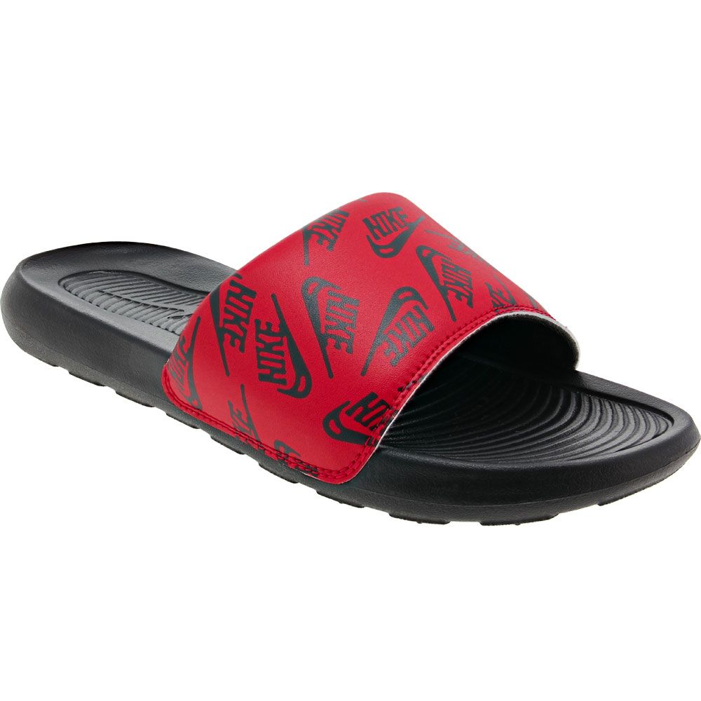 Nike Victori One Camo Water Sandals - Mens Black University Red