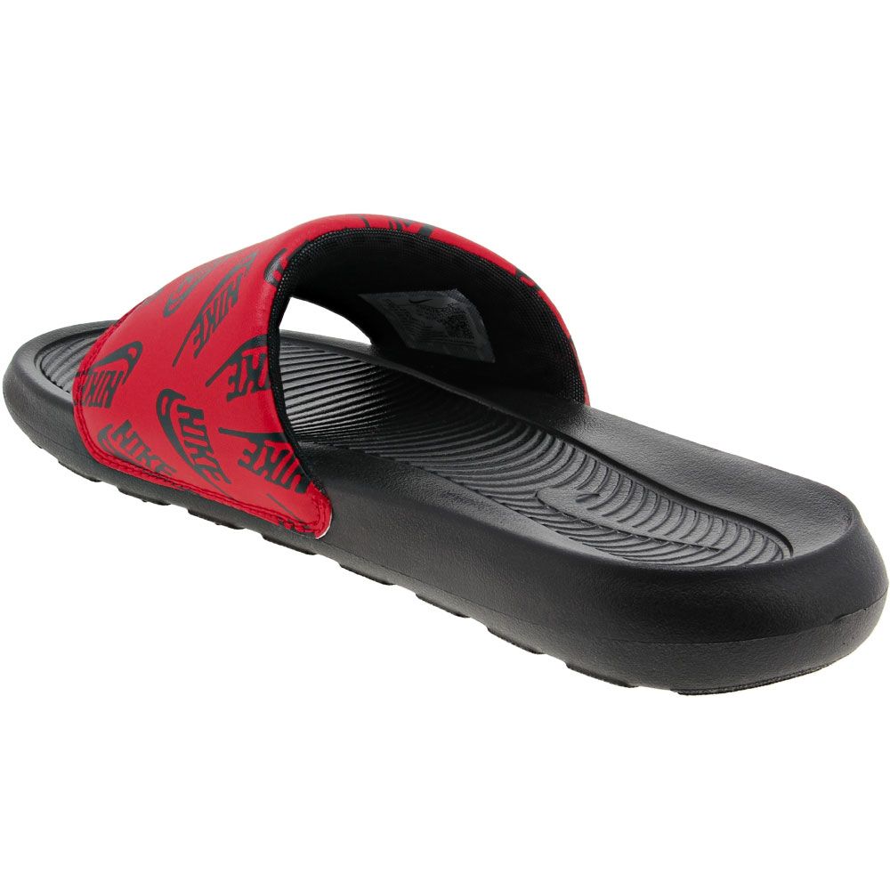 Nike Victori One Camo Water Sandals - Mens Black University Red Back View