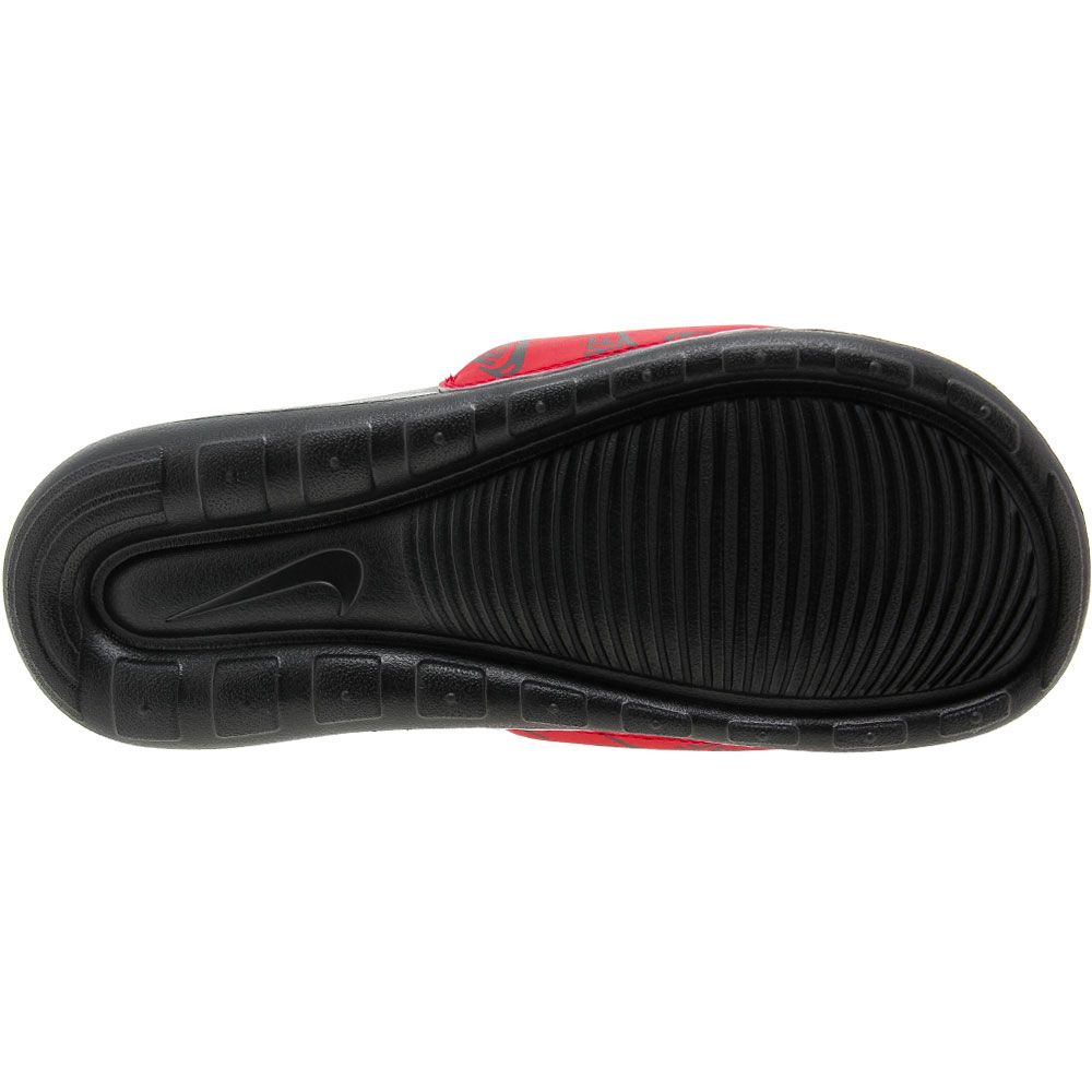Nike Victori One Camo Water Sandals - Mens Black University Red Sole View