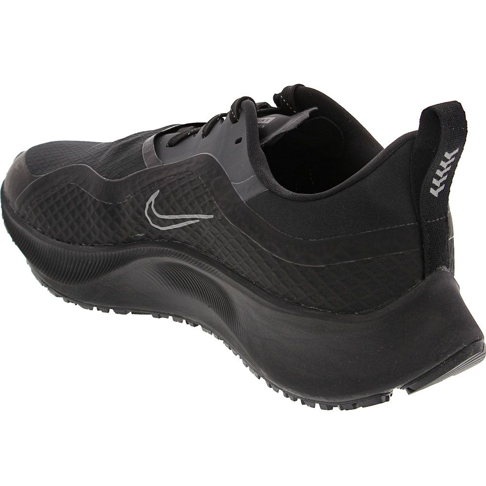 Nike Air Zoom Pegasus 37 Sh Running Shoes - Mens Black Anthracite Back View