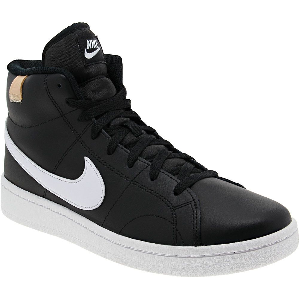 Nike Court Royale 2 Mid Skate Shoes - Mens Black Black White