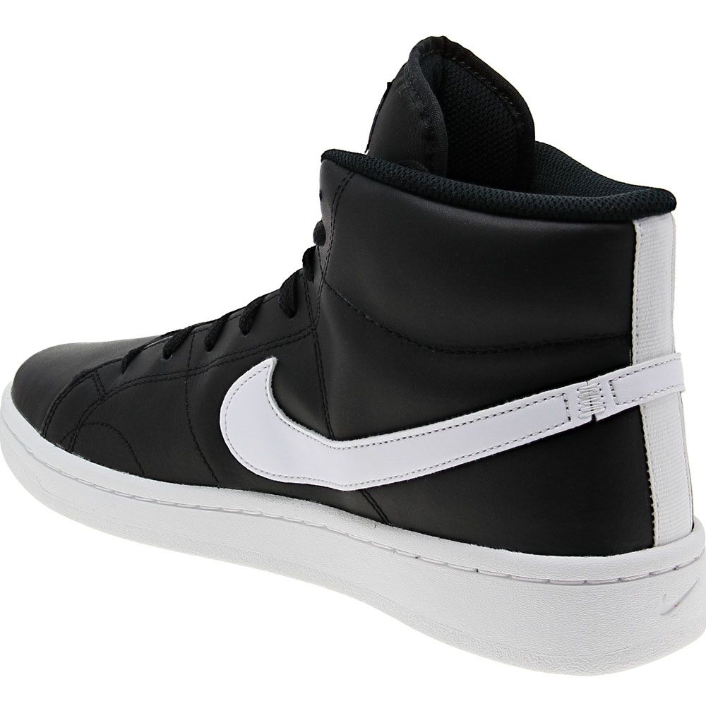 Nike Court Royale 2 Mid Skate Shoes - Mens Black Black White Back View