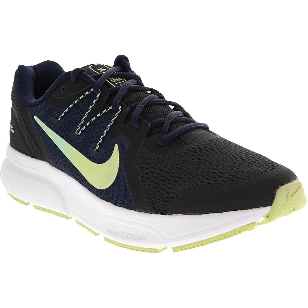 Nike Zoom Span 3 Running Shoes - Womens Black Light Liquid Lime