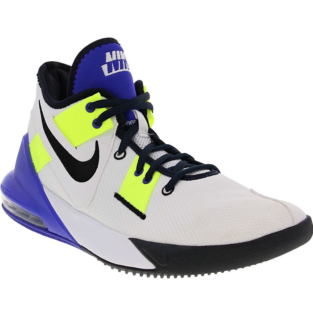 Nike Air Max Impact 2 Basketball Shoes - Mens White Black Indigo Volt
