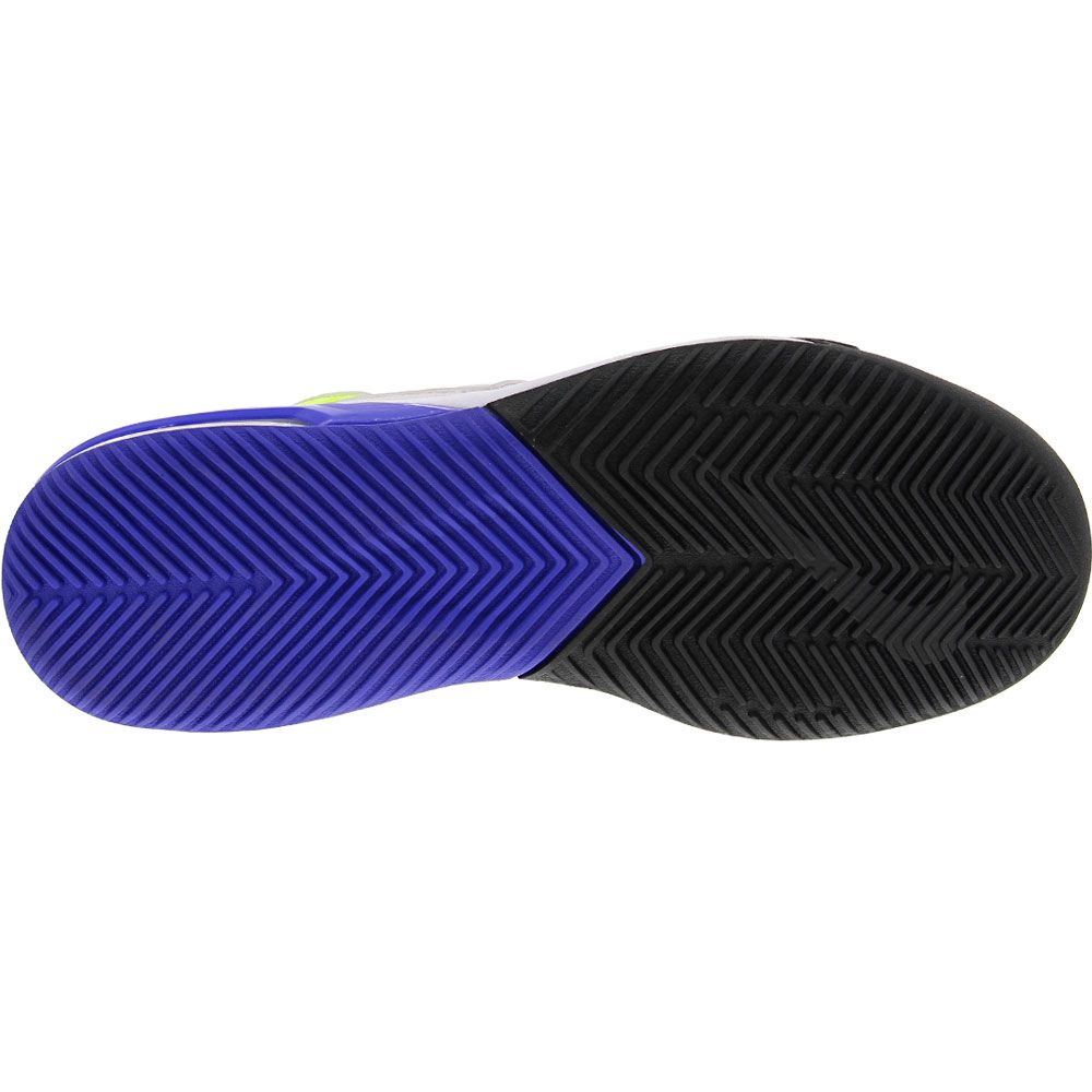 Nike Air Max Impact 2 Basketball Shoes - Mens White Black Indigo Volt Sole View