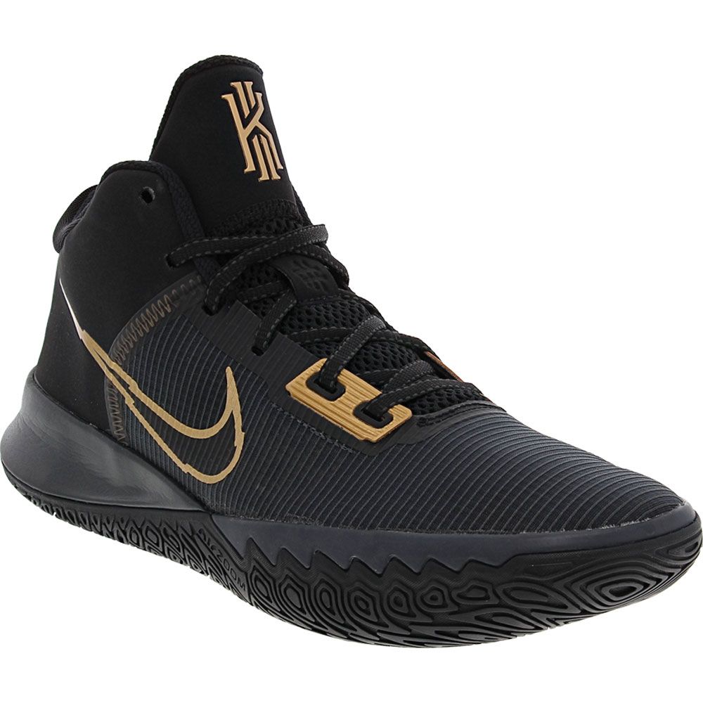 Nike Flytrap Basketball Shoes - Mens Black Gold