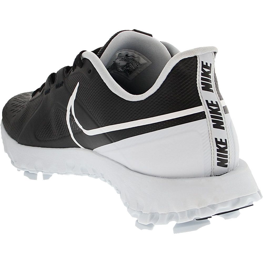 Nike React Infinity Pro WP Golf Shoes - Mens Black Black Blue Back View