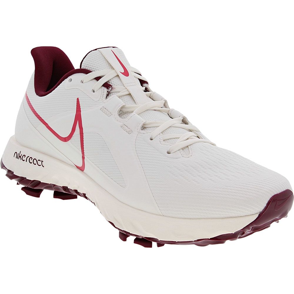 Nike React Infinity Pro WP Golf Shoes - Mens Sail Beetroot Red