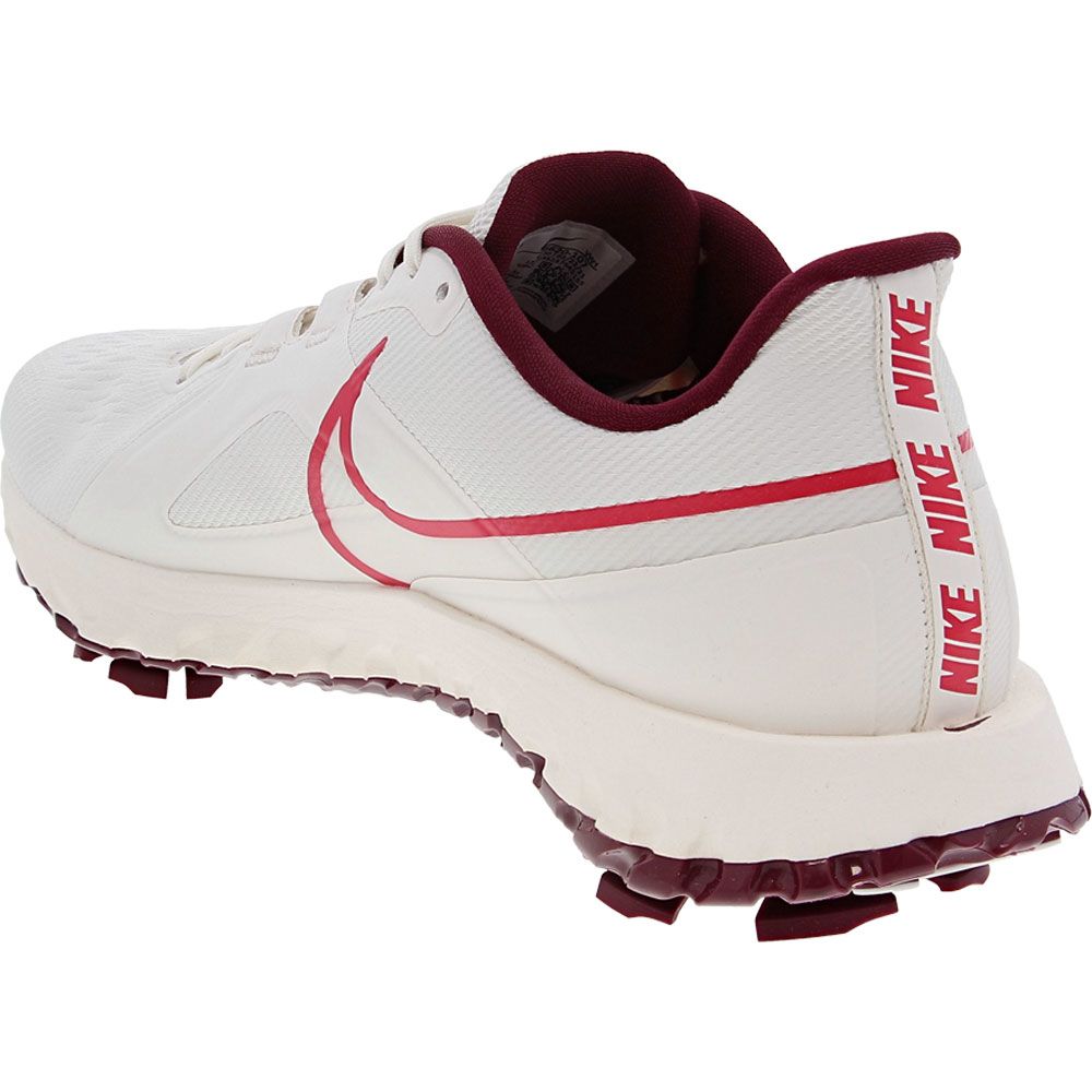 Nike React Infinity Pro WP Golf Shoes - Mens Sail Beetroot Red Back View