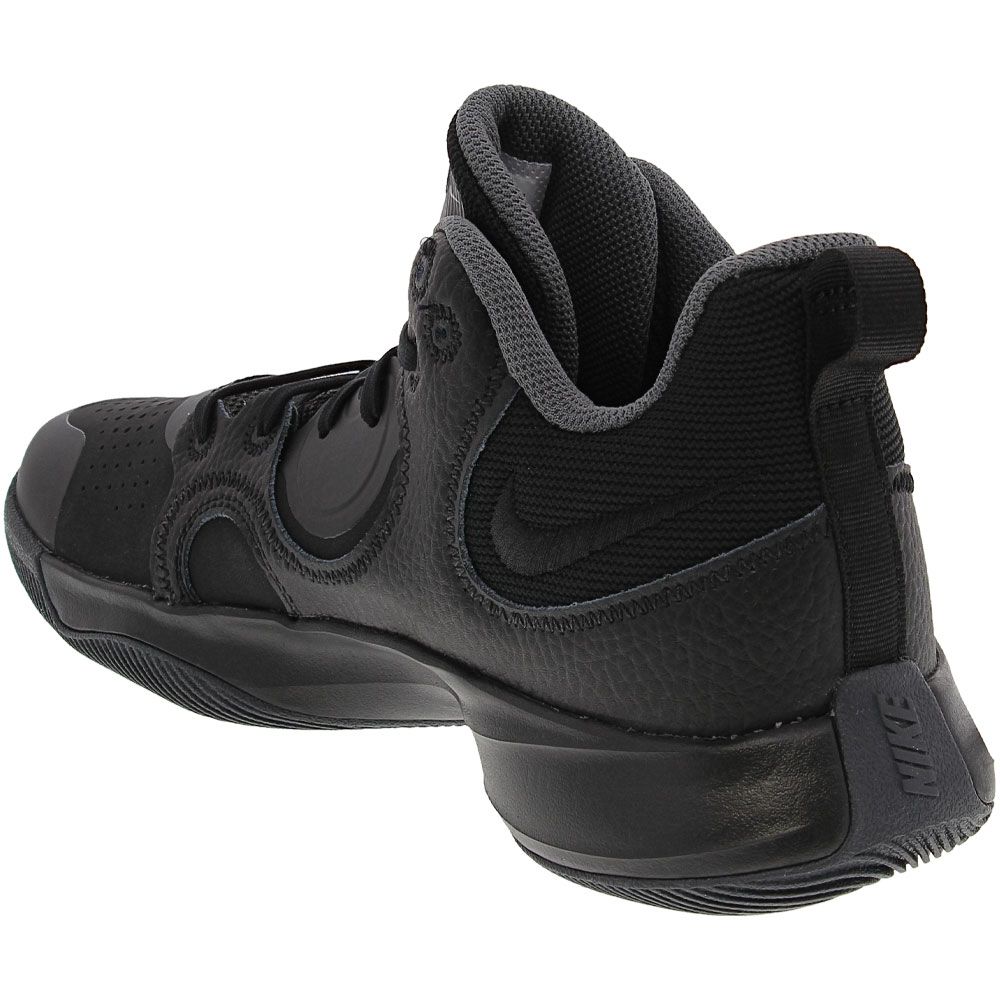 Nike Fly By Mid 2 Nbk Basketball Shoes - Mens Black Dark Grey Anthracite Back View