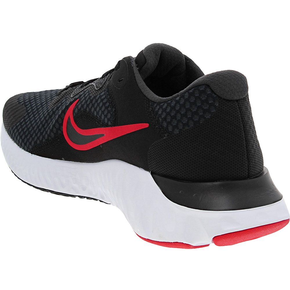 Nike Renew Run 2 Running Shoes - Mens Black Black White Back View
