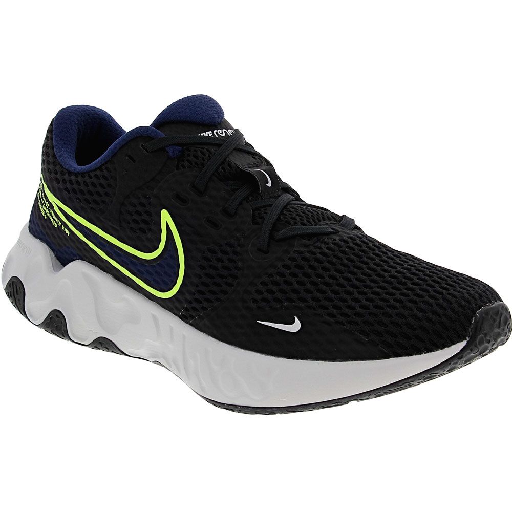 Nike Renew Ride 2 Running Shoes - Mens Black Black White