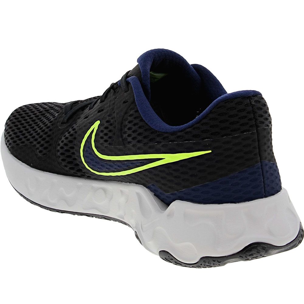 Nike Renew Ride 2 Running Shoes - Mens Black Black White Back View