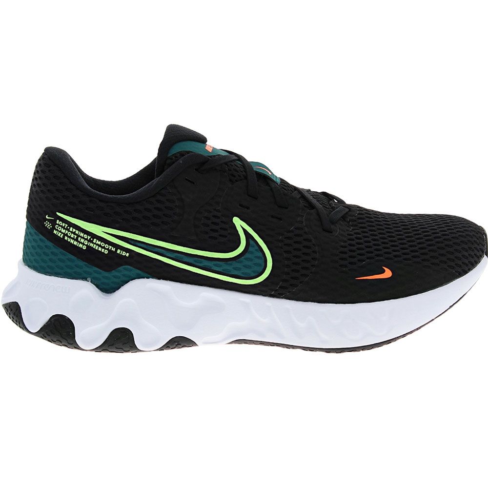 Nike Renew Ride 2 Running Shoes - Mens Black Lime Glow