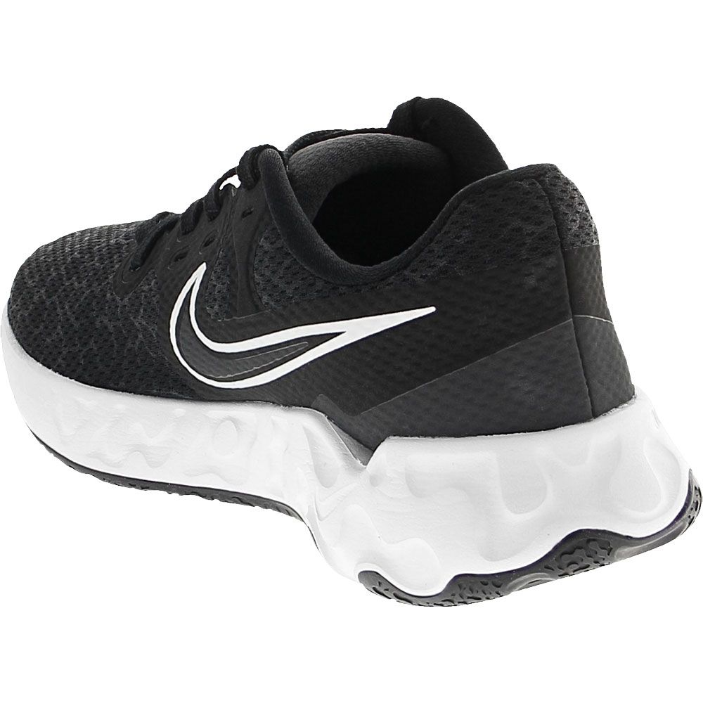 Nike Renew Ride 2 Running Shoes - Womens Black Black Blue Back View