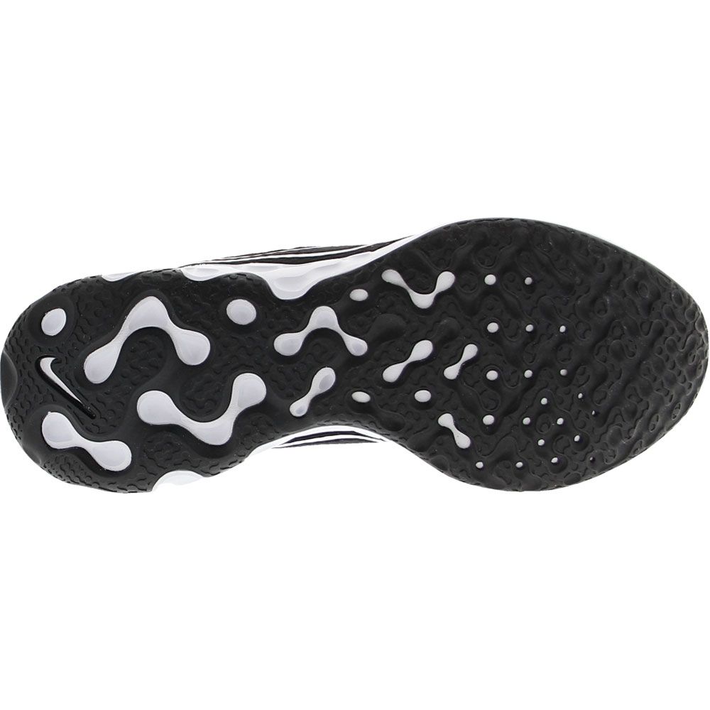 Nike Renew Ride 2 Running Shoes - Womens Black Black Blue Sole View