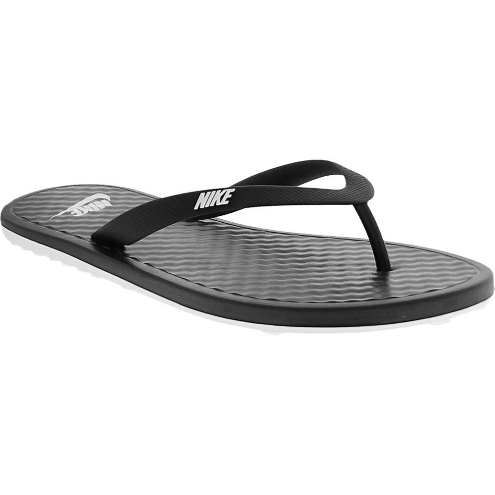 Nike On Deck Womens Flip Flop Sandals - Womens Black White