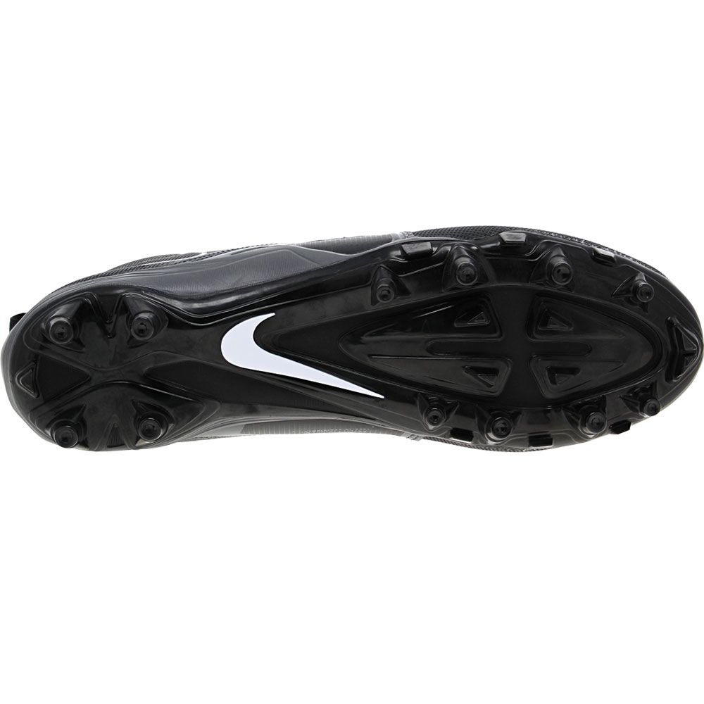 Nike Alpha Menace Varsity 3 Football Cleats - Mens Black Grey Sole View
