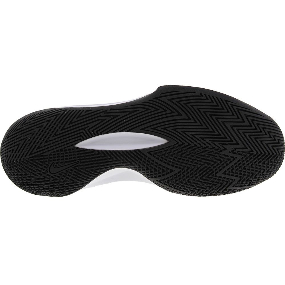 Nike Precision 5 Basketball Shoes - Mens Black Black White Sole View
