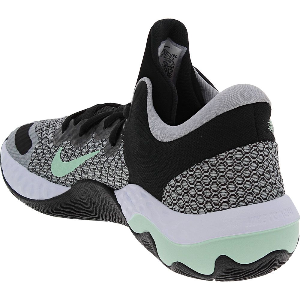Nike Renew Elevate 2 Basketball Shoes - Mens Wolf Grey Metallic Silver Back View
