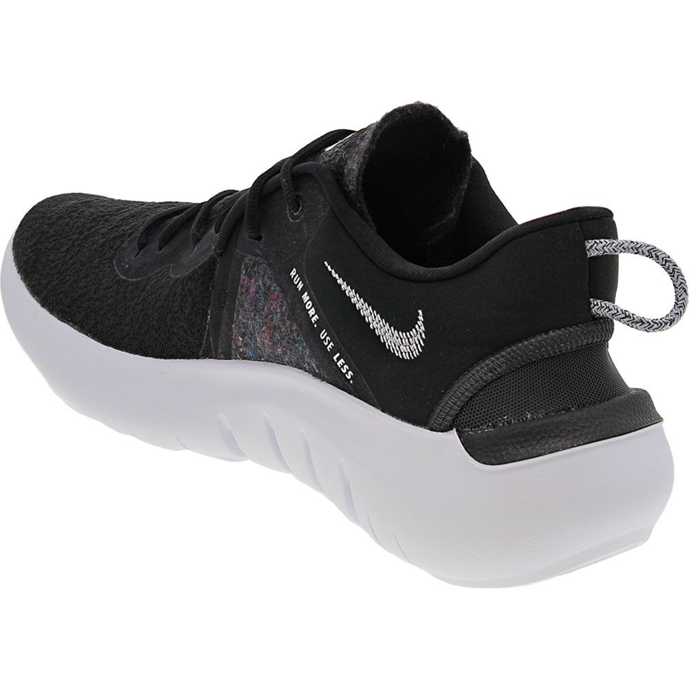 Nike Flex Run 2021 Running Shoes - Mens Black Black Grey Back View