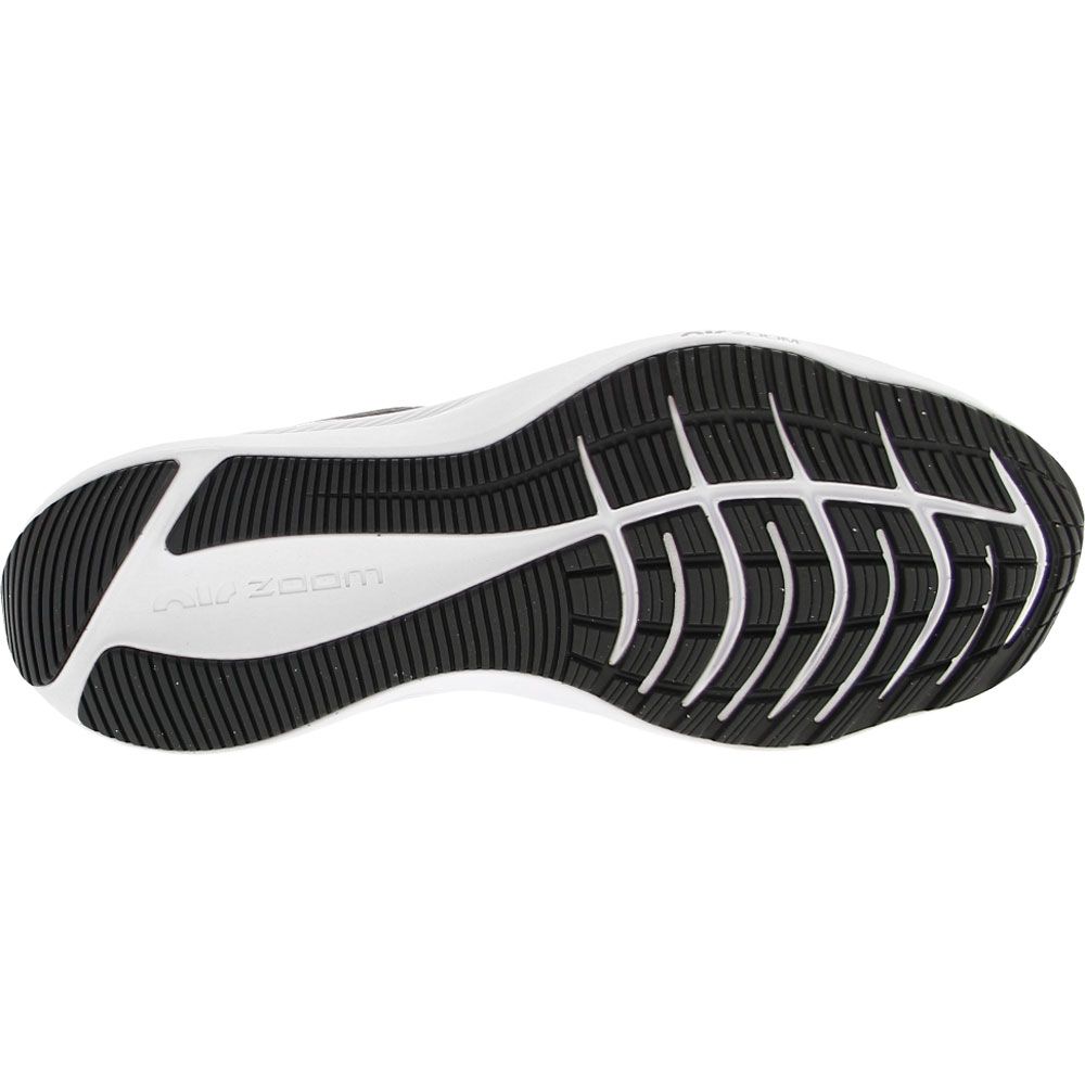 Nike Winflo 8 Running Shoes - Womens Black White Dark Smoke Grey Sole View