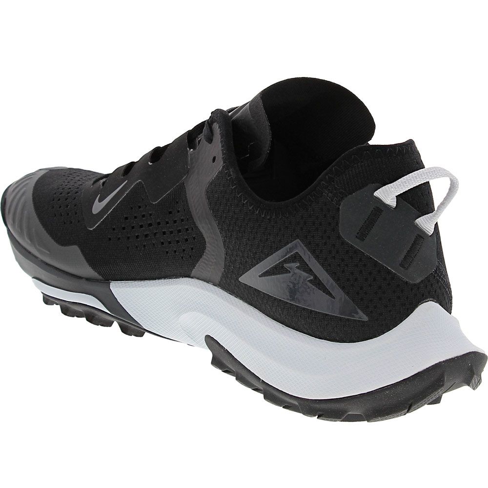 Nike Air Zoom Terra Kiper 7 Trail Running Shoes - Mens Black Pure Platinum Anthracite Back View