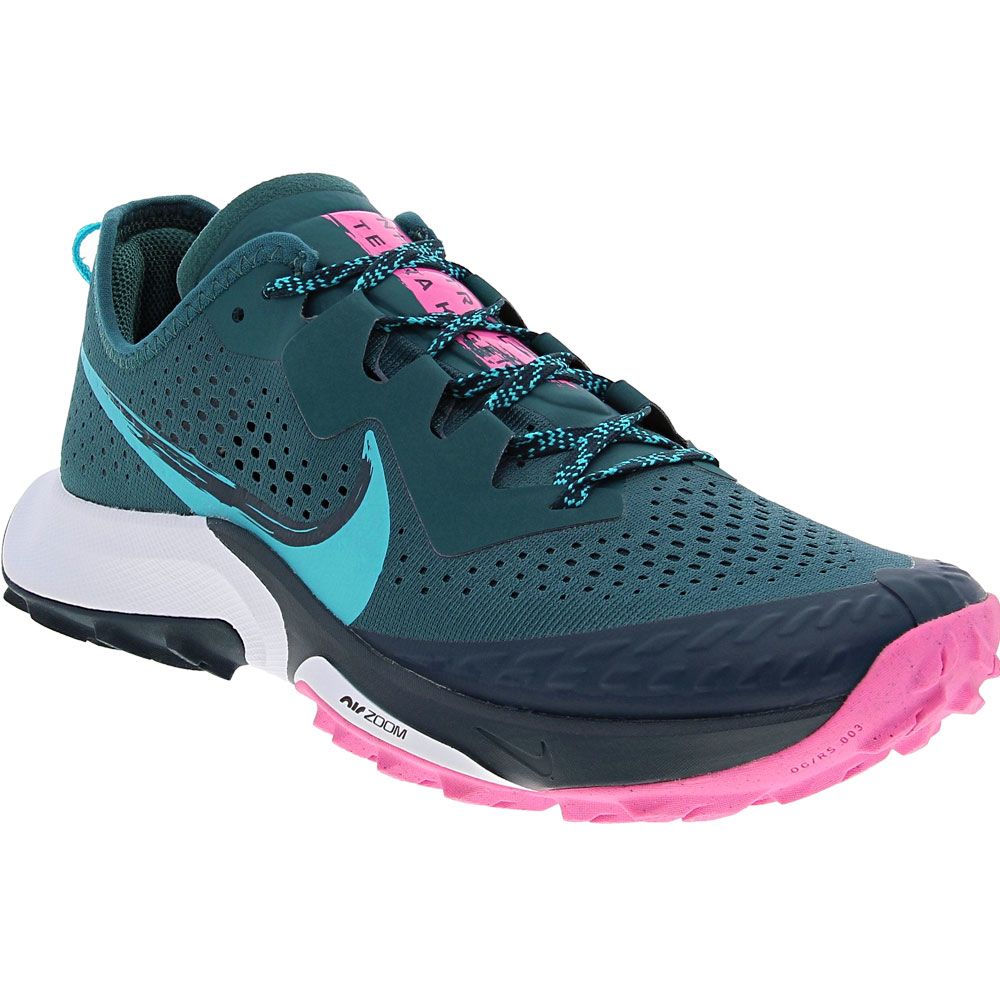 Nike Air Zoom Terra Kiger 7 Trail Running Shoes - Womens Green Black White