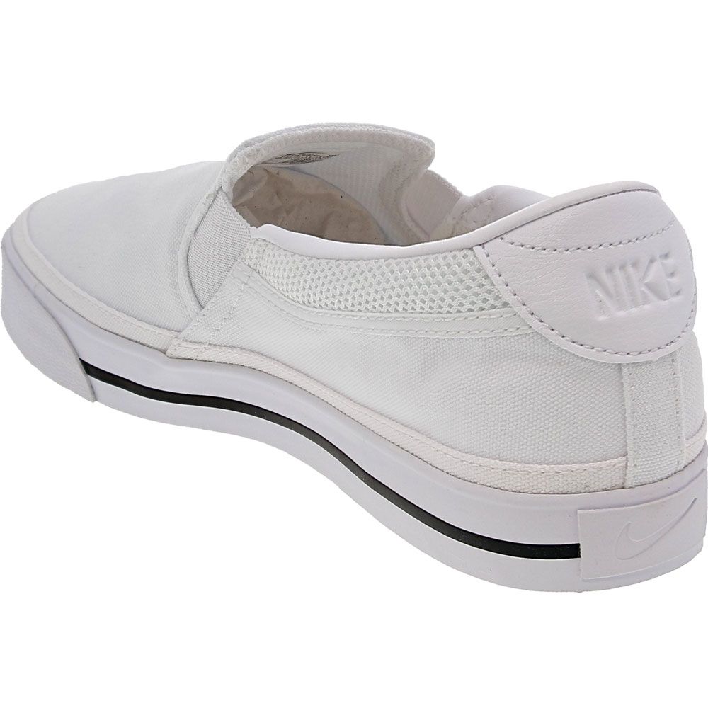 Nike Court Legacy Slip Skate Shoes - Womens White Back View