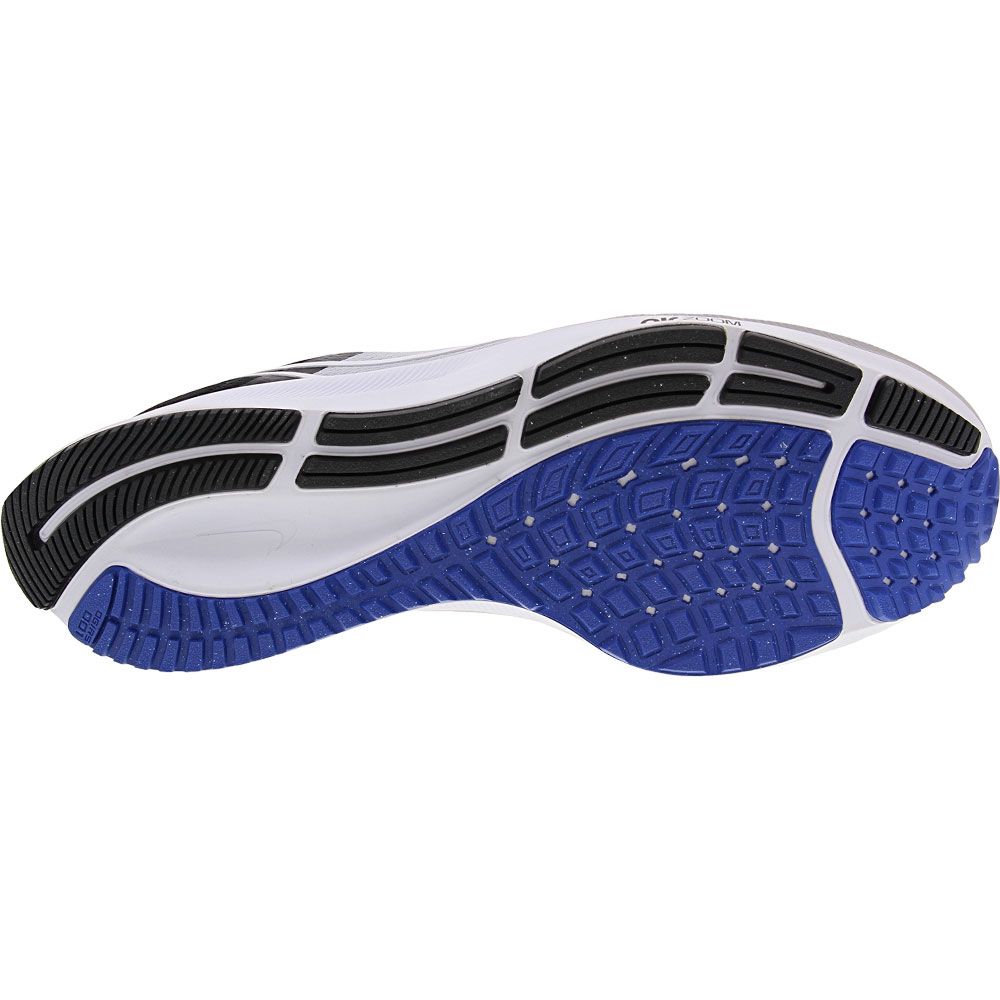 Nike Air Zoom Pegasus 38 Running Shoes - Mens Wolf Grey White Black Sole View