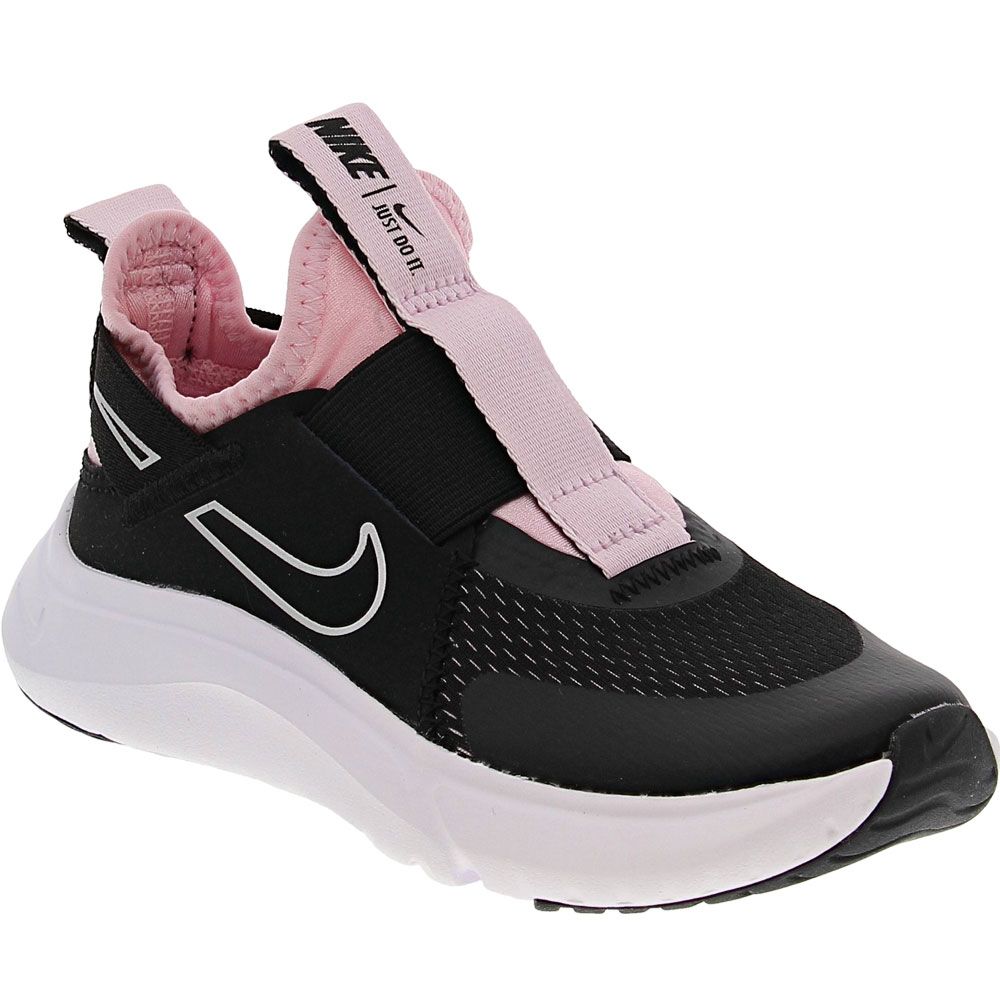 Nike Flex Plus Ps Little Kids Running Shoes Black Pink Metallic Silver