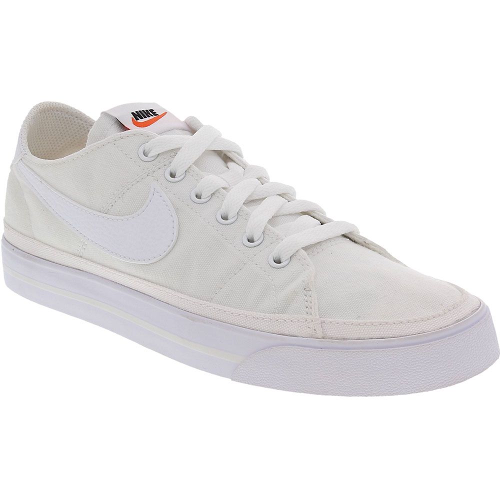 Nike Court Legacy Canvas Skate Shoes - Womens White