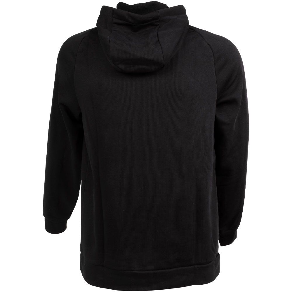 Nike DriFit Hoodie Pullover Swoosh Sweatshirt - Mens Black White Black View 2