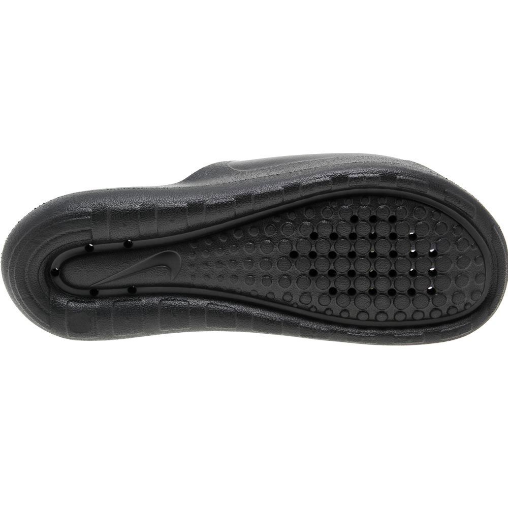 Nike Victori One Slide Sandals - Womens Black Black White Sole View