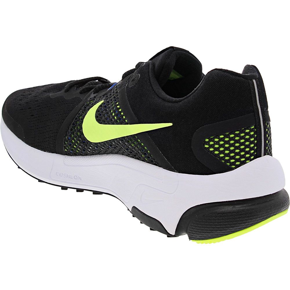 nike black and green running shoes